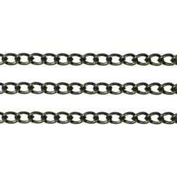AussieSuperStore Jewellery Making Supplies Bohemian Gold JF Twisted Oval Link Chain 5x3mm (in 5 colors) JF Twisted Oval Link Chain 5x3mm | Jewellery Making Accessories 9323823087623 JF333